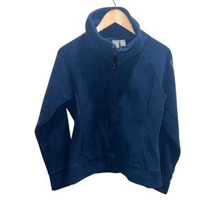 Bench Machine Made Navy Fleece Zip Jacket Mock Neck Size Large